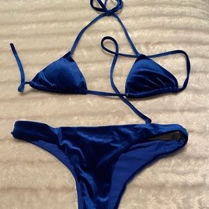 Zaful velvet bikini size S